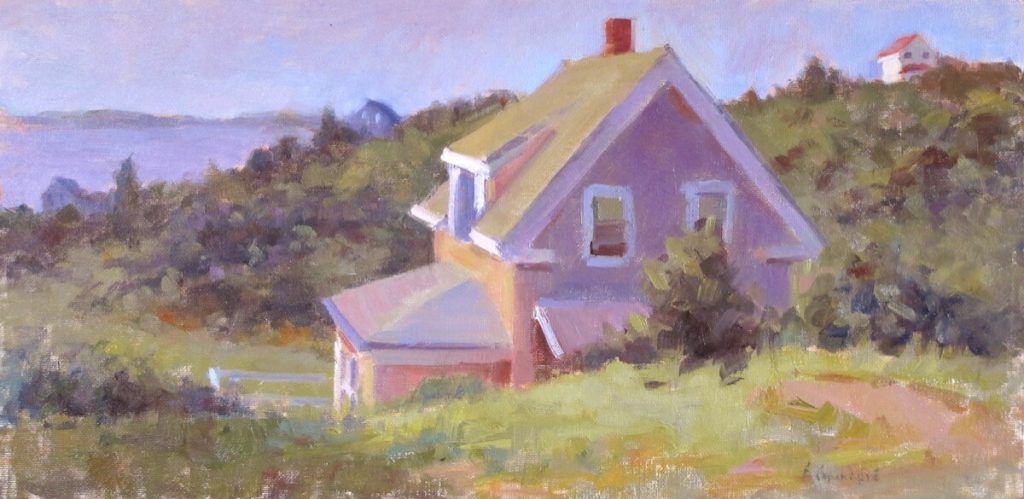 View from Horn Hill View of house overlooking marsh and ocean