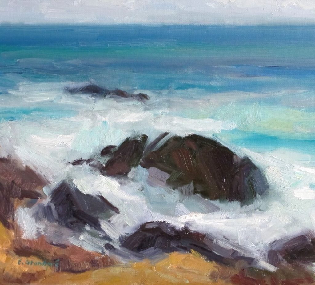 Lovely Sea Ocean crashing on rocks