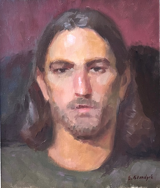 Rob Portrait of a young man with long hair